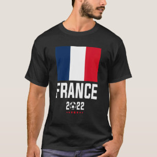 Team Frankreich unterstützt Fußball Fußball Fußbal T-Shirt