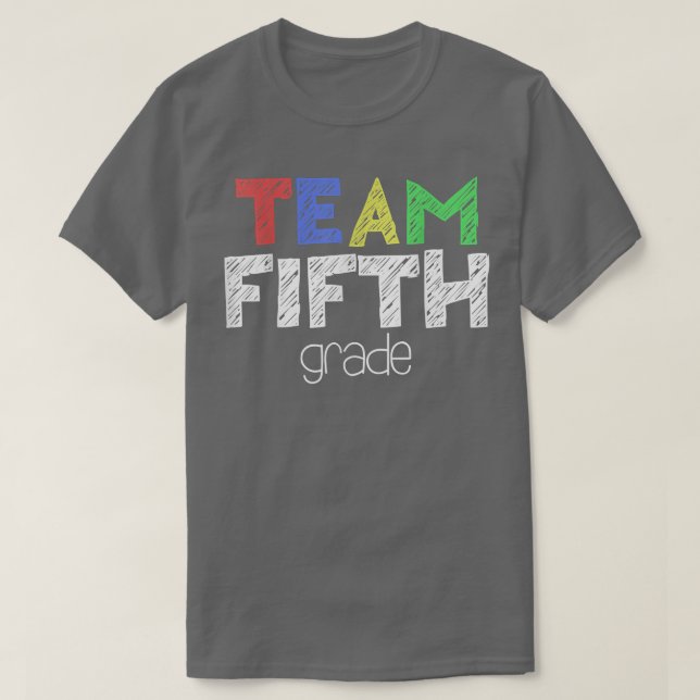 Team Fünfte Klasse 5. Klasse zurück zur Schule  T-Shirt (Design vorne)