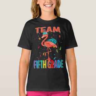 Team Fünfte Klasse Flamingo Zurück zur Schule T-Shirt