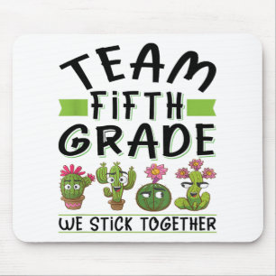 Team Fünfte Klasse zurück zum Schultag Camouflage Mousepad