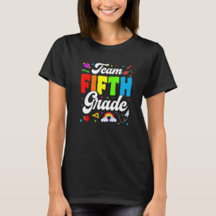 Team Fünfte Klasse Zurück zur Schule Erster Schult T-Shirt