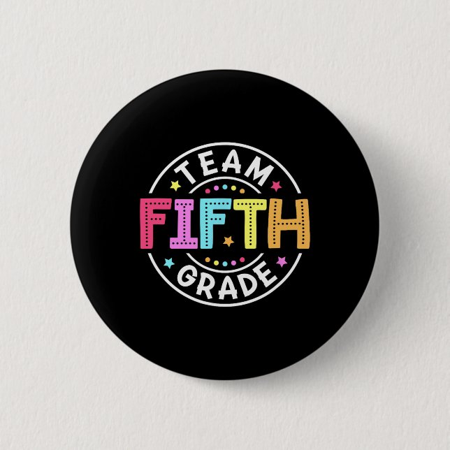 Team-Fünftklassenlehrer Ck Zur Schule 5. Klasse Sq Button (Vorderseite)