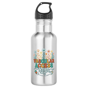 Team für Gefäßzugang Florale medizinische Hemd Des Edelstahlflasche