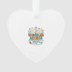 Team für Gefäßzugang Florale medizinische Hemd Des Ornament