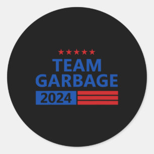 Team Garbyge für Trump 2 Runder Aufkleber