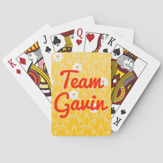 Team Gavin Spielkarten (Rückseite)