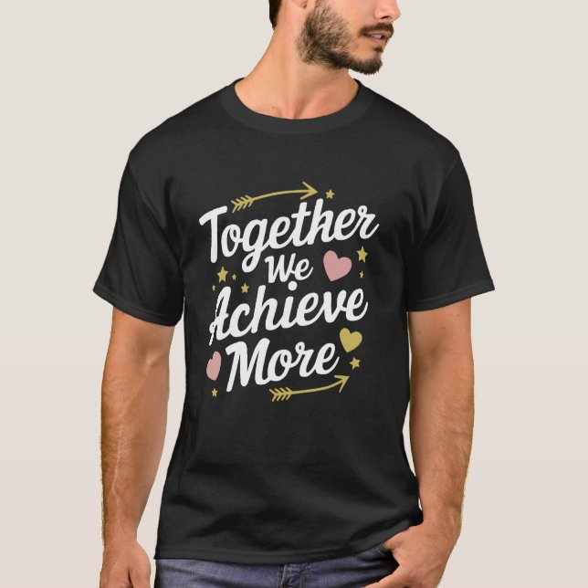 Team Gebäude Mitarbeiter Teamwork Teambuilding T-Shirt (Vorderseite)