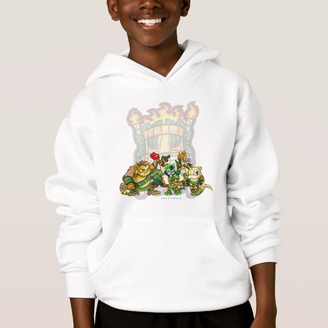 Team-Geheimnis-Insel-Gruppe Hoodie (Vorderseite)