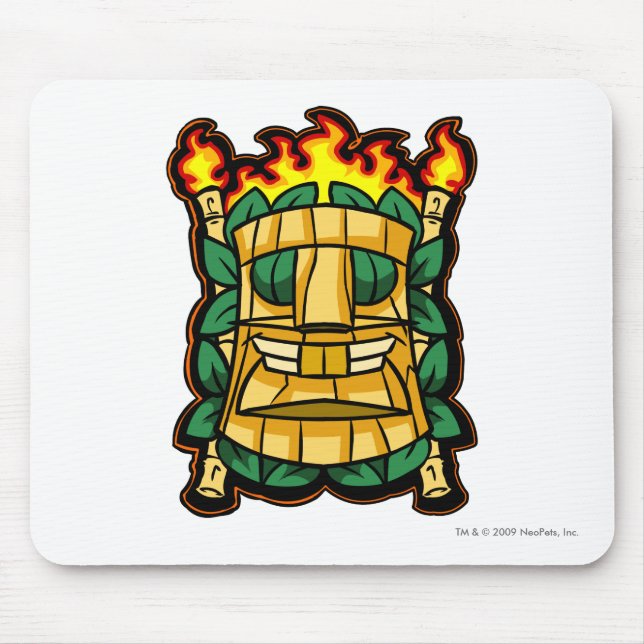 Team-Geheimnis-Insel-Logo Mousepad (Vorne)