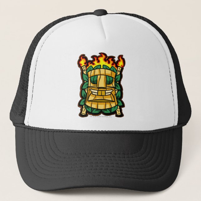 Team-Geheimnis-Insel-Logo Truckerkappe (Vorderseite)