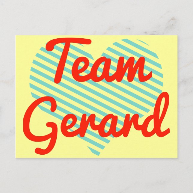 Team Gerard Postkarte (Vorderseite)