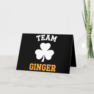 Team Ginger Red Head Funny Irish St Patrick's Day Dankeskarte