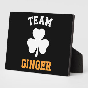 Team Ginger Rothaariger Lustiger Irischer St. Patr Fotoplatte