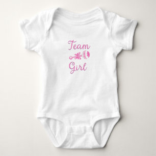 Team Girl Baby Geschlechterenthüllung Strampler
