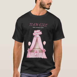 Team Girl Baby Shower 2025 Family Outfit T-Shirt