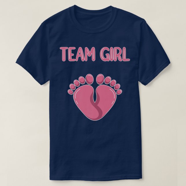 Team Girl Gender Reveal 685 T-Shirt (Design vorne)