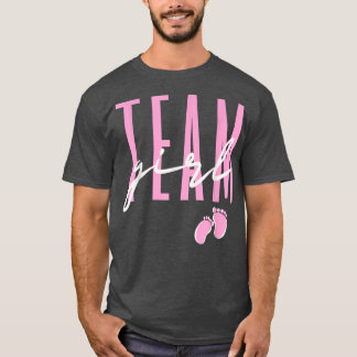 Team Girl Gender Reveal Baby Shower Pink oder Blue T-Shirt