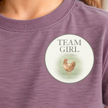 Team Girl Hühner-Farmhouse-Geschlecht-Enthüllung-A