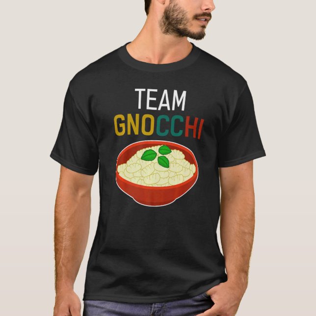 Team Gnocchi Italienischer Dumpling Food Spaß T-Shirt (Vorderseite)