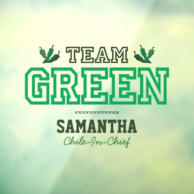 TEAM GREEN Mitglied Fensteraufkleber (Blatt 3)