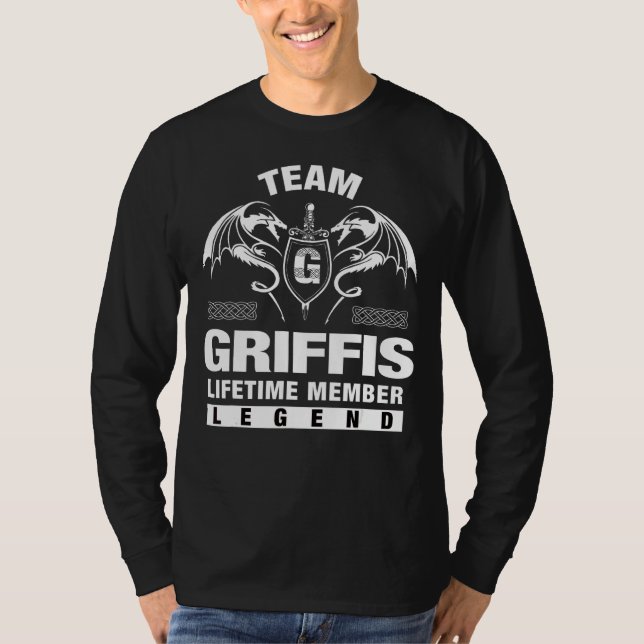 Team Griffis Lifetime Mitglied T-Shirt (Vorderseite)