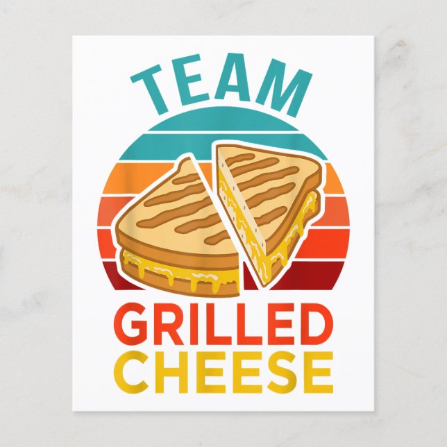 Team Grilled Cheese Funny Sandwich Lover Graphic (Vorderseite)