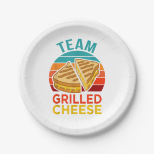 Team Grilled Cheese Funny Sandwich Lover Graphic Pappteller