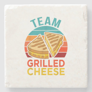 Team Grilled Cheese Funny Sandwich Lover Graphic Steinuntersetzer