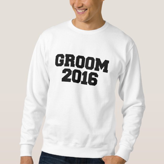 Team Groom 2016 Hochzeitsfeier Sweatshirt (Vorderseite)