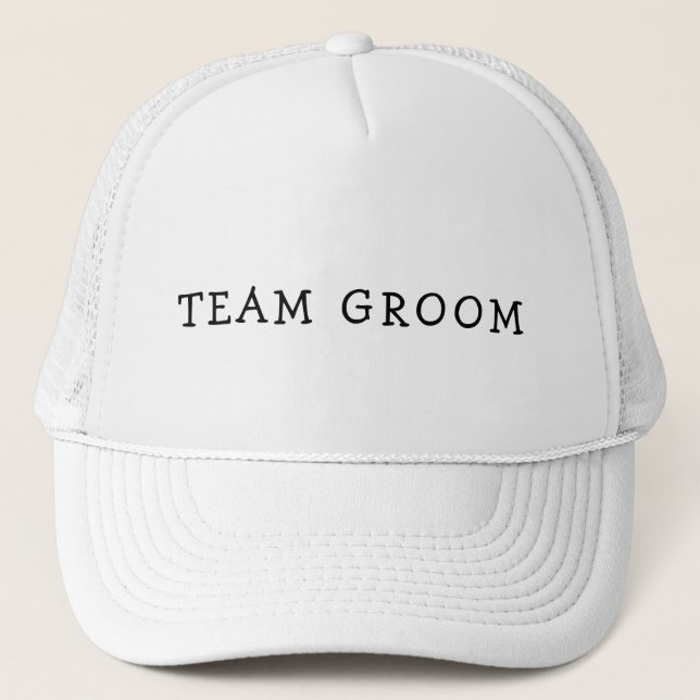 TEAM GROOM BACHELOR TUCKER HAT TRUCKERKAPPE (Vorderseite)