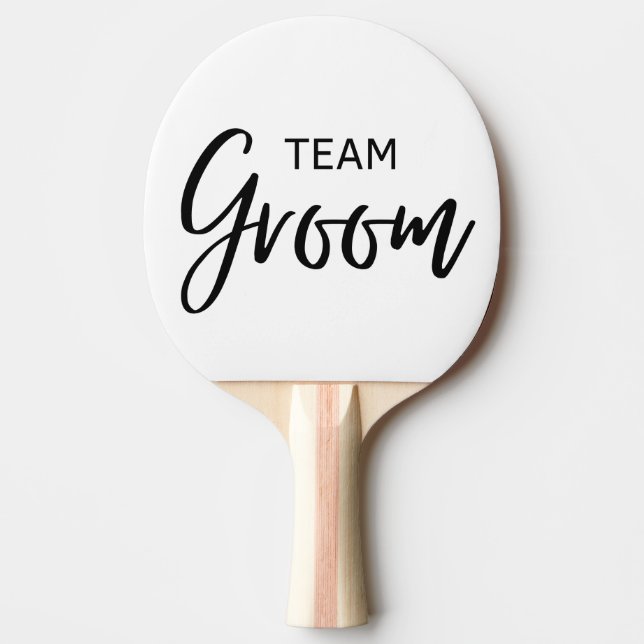 Team Groom Black Tischtennis Schläger (Vorderseite)