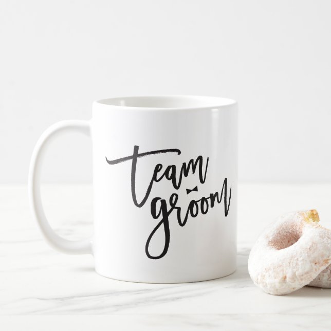 Team Groom Bow Krawatte Bachelor Party Hochzeit Ta Kaffeetasse (Mit Donut)