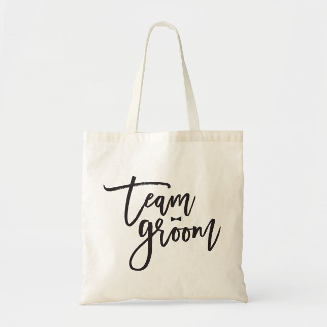 Team Groom Bow Krawatte Bachelor Party Hochzeitsta Tragetasche (Vorne)