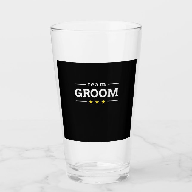 Team Groom Glas (Vorderseite)