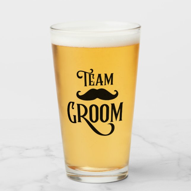Team Groom Glas (Vorne (Gefüllt))