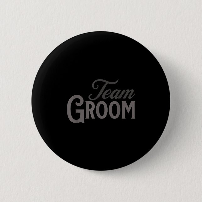 Team Groom Group Matching Bachelor Party 2024 Groo Button (Vorderseite)
