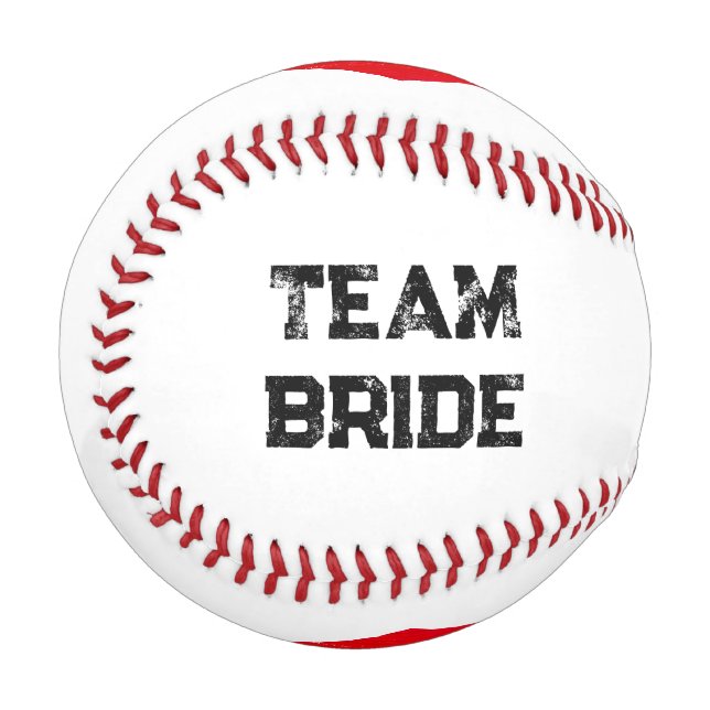 Team Groom personalisiert Red Heart Baseball (Rückseite Rechts)