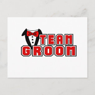 Team Groom Postkarte