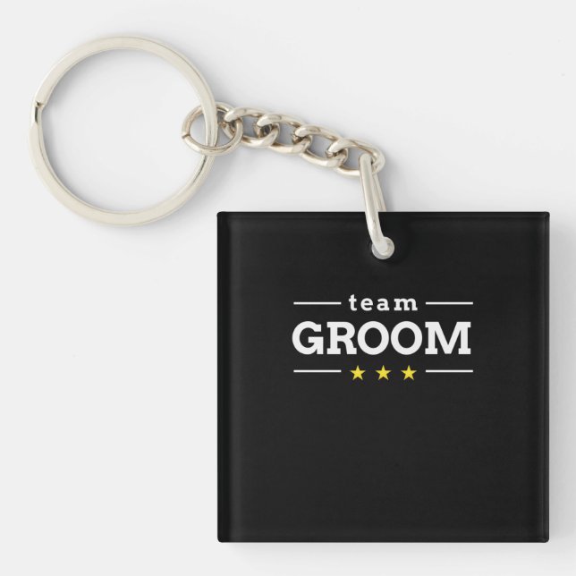 Team Groom Schlüsselanhänger (Vorderseite)