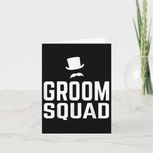 Team Groom Squad Wedding Bachelor Party Geschenk M Karte