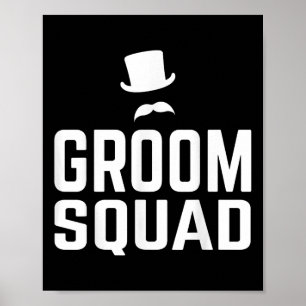 Team Groom Squad Wedding Bachelor Party Geschenk M Poster