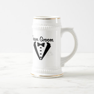 Team Groom Stein Bierglas