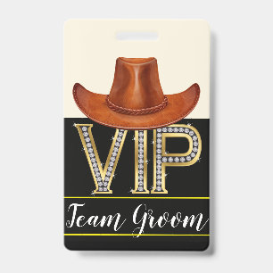 Team Groom Wedding Abzeichen Ausweis