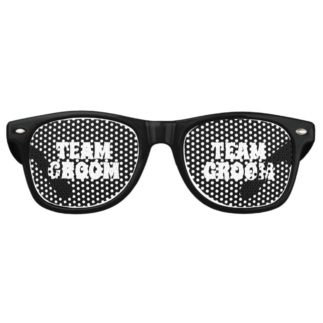 Team Groom Wedding Gift Trauzeuge Gastgeschenk Partybrille (Vorderseite)