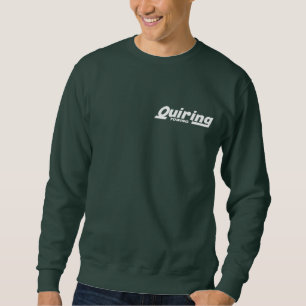 Team-grüne Strickjacke Sweatshirt