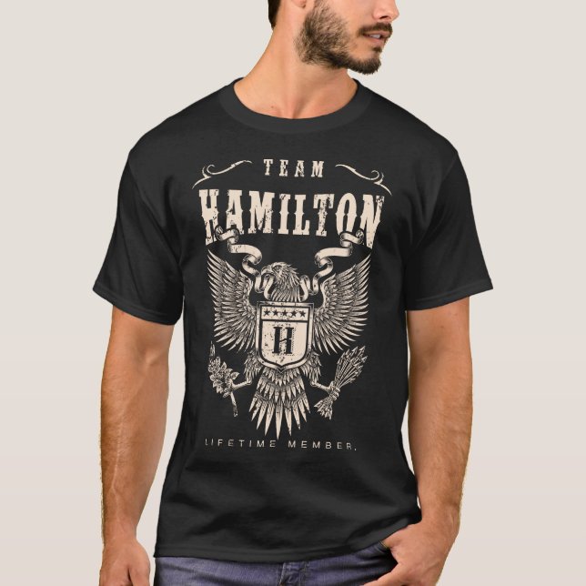 TEAM HAMILTON Lifetime Mitglied. T-Shirt (Vorderseite)