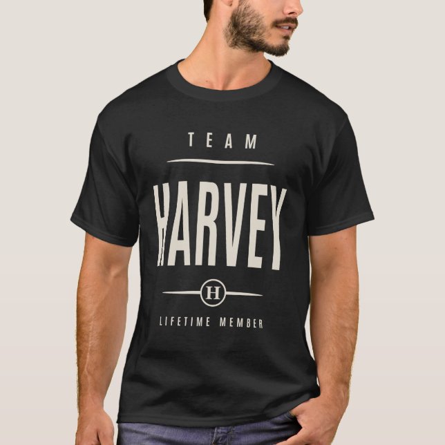 Team Harvey Lifetime Member Harvey Name T-Shirt (Vorderseite)