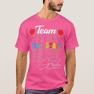 Team Head Start Squad Zurück zu Schulkids Lehrer T-Shirt