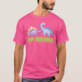 Team Herbivore Niedlich Dinosaur Kids Paleo Enthus T-Shirt
