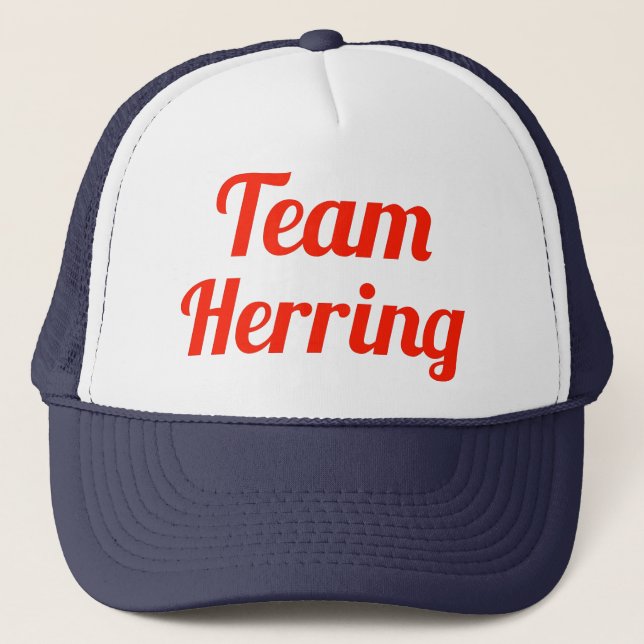 Team-Heringe Truckerkappe (Vorderseite)